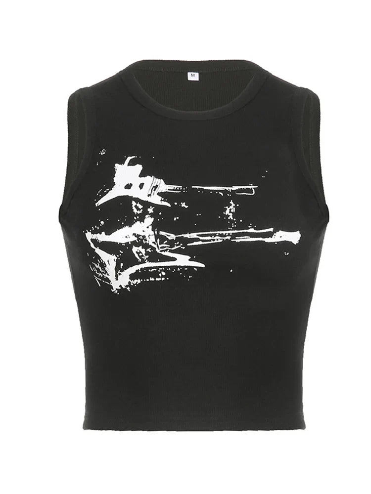 Women's Y2K Casual Ribbed Sleeveless Tank Top