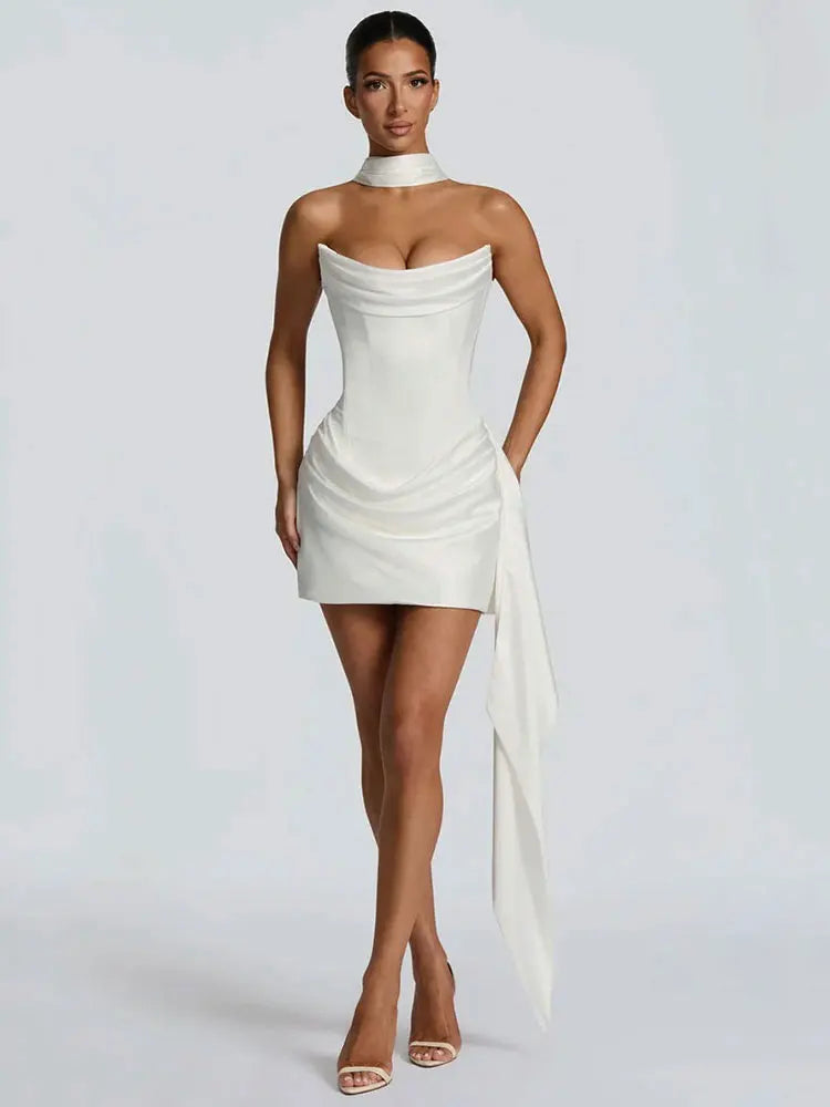 Off-shoulder Strapless Sexy Mini Dress