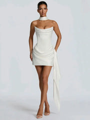 Off-shoulder Strapless Sexy Mini Dress