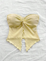 Twist Knot Cropped Tube Top