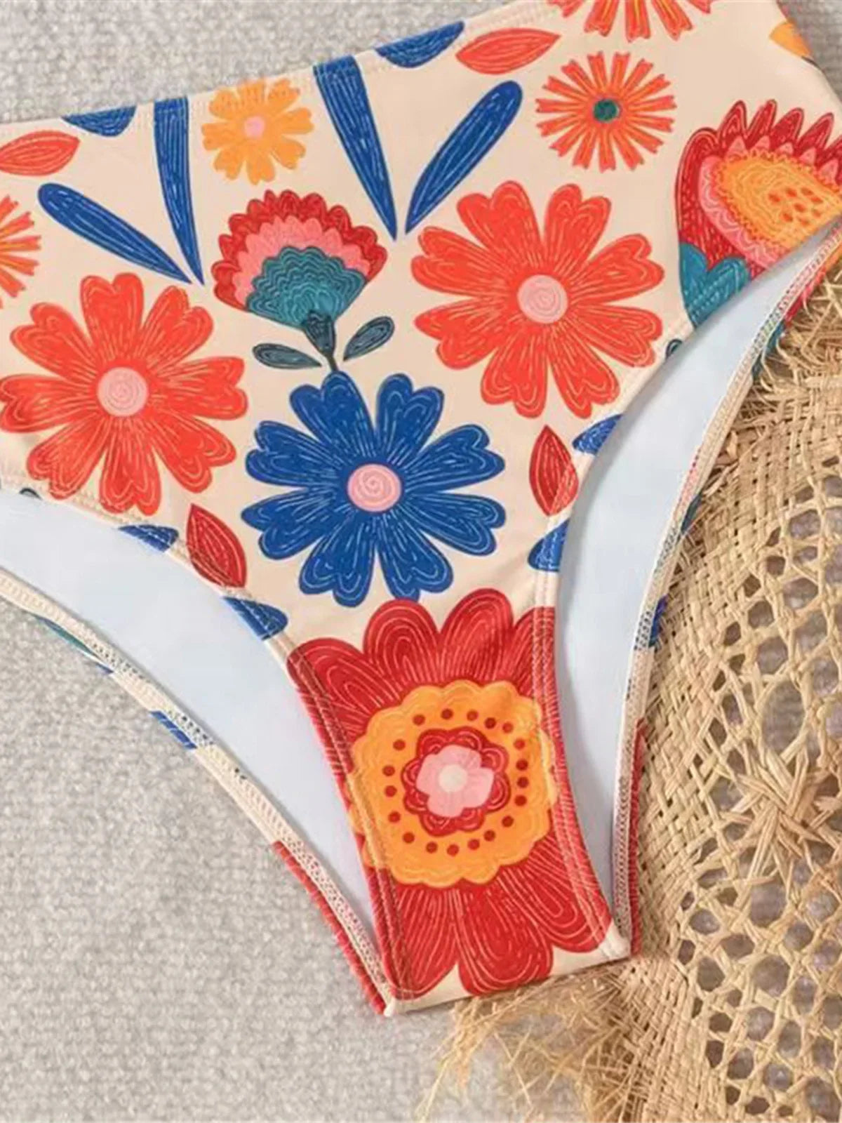 XS - XXL Floral Printed Female Swimsuit