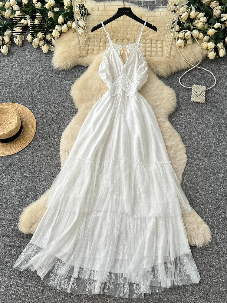 Hollow Out Seaside Dress