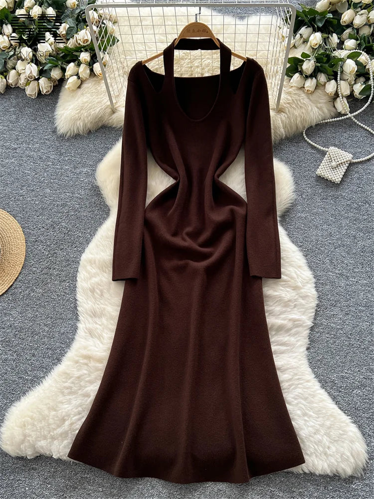 Senior Halter Knit Dress
