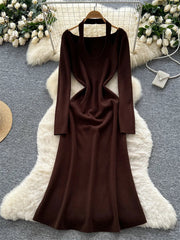 Senior Halter Knit Dress