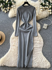 Autumn Simple Knitted Dress