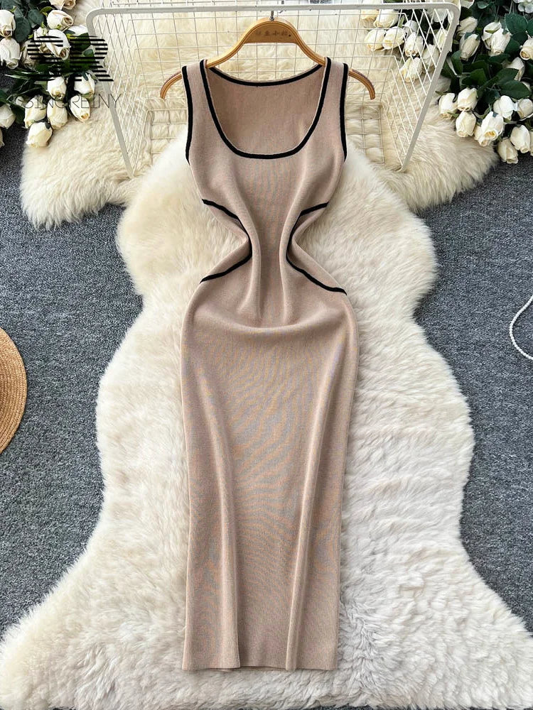 Minimalist Casual Knitting Dress