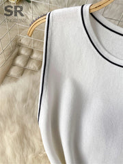 Basic Stripe Knitting Dress