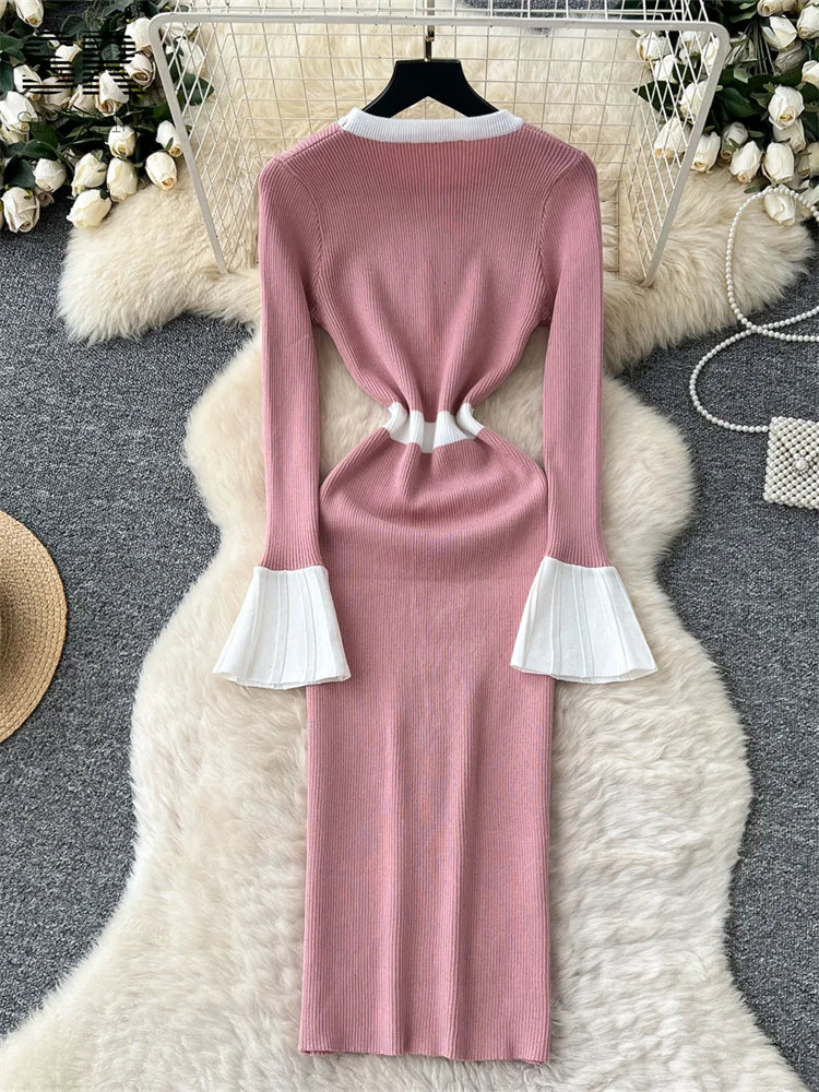 Basics Autumn Knitted Dress