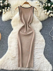 Minimalist Casual Knitting Dress