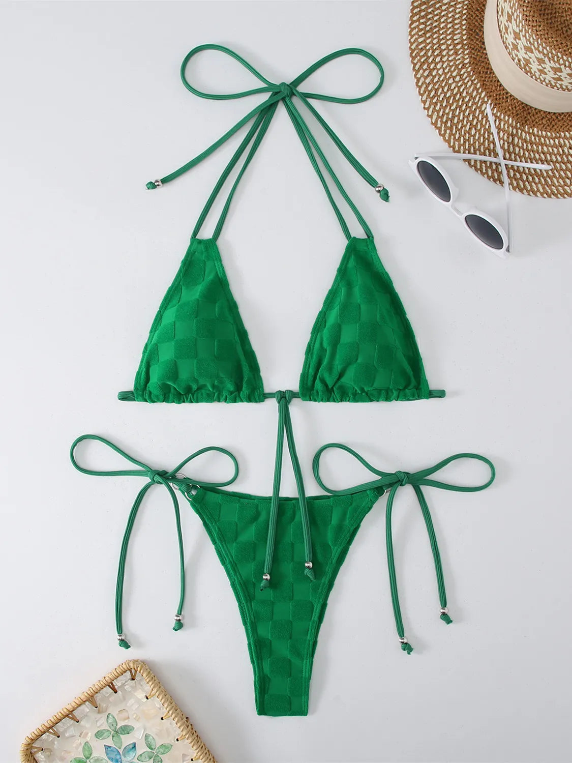 Halter Green Bikini