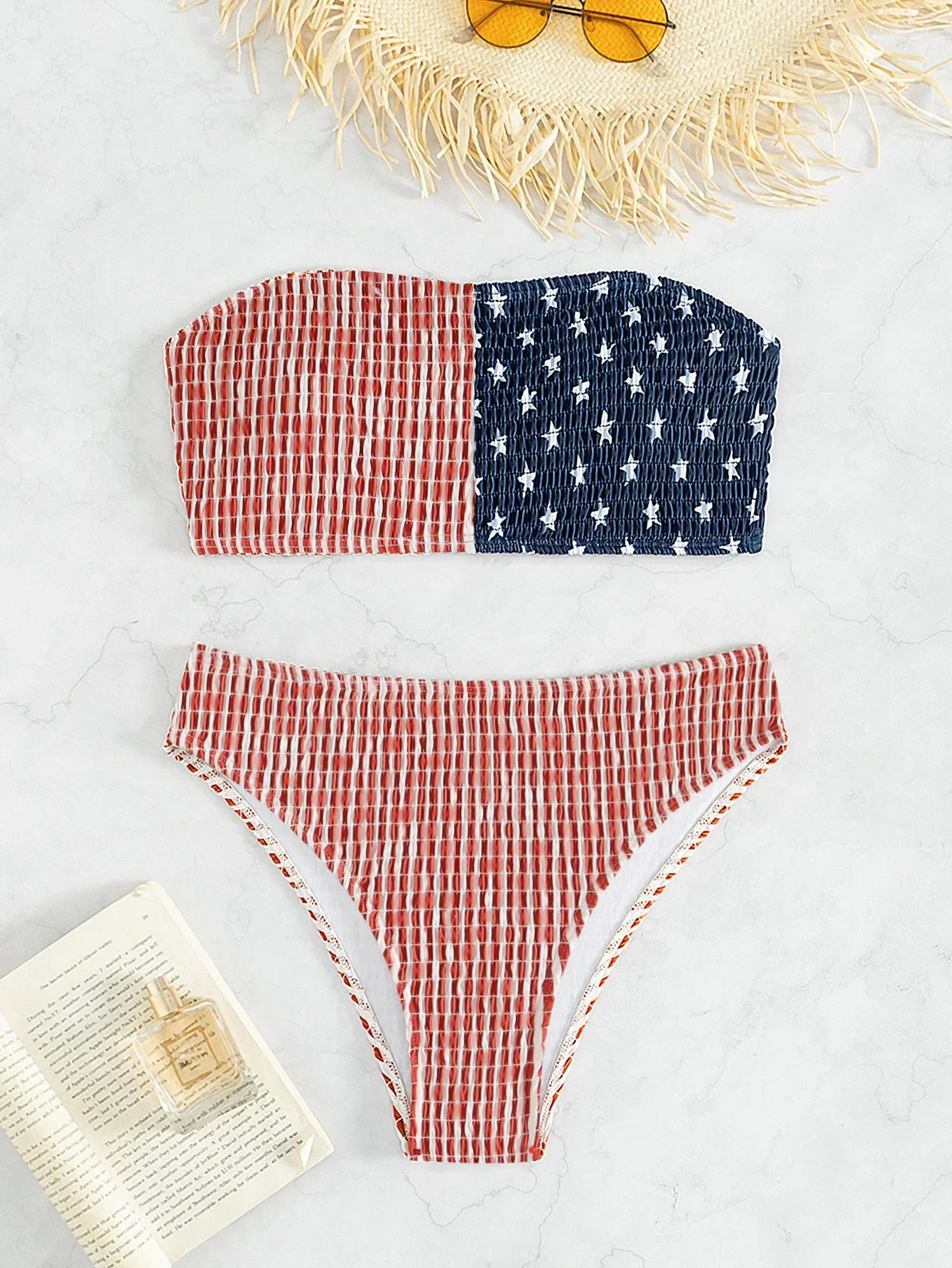 Sexy Strapless Women 2 Piece Swimsuit