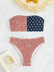 Sexy Strapless Women 2 Piece Swimsuit