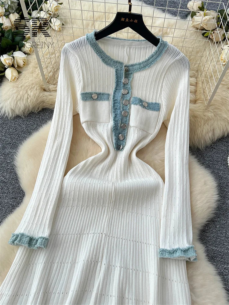Luxury Autumn Sweater Dress
