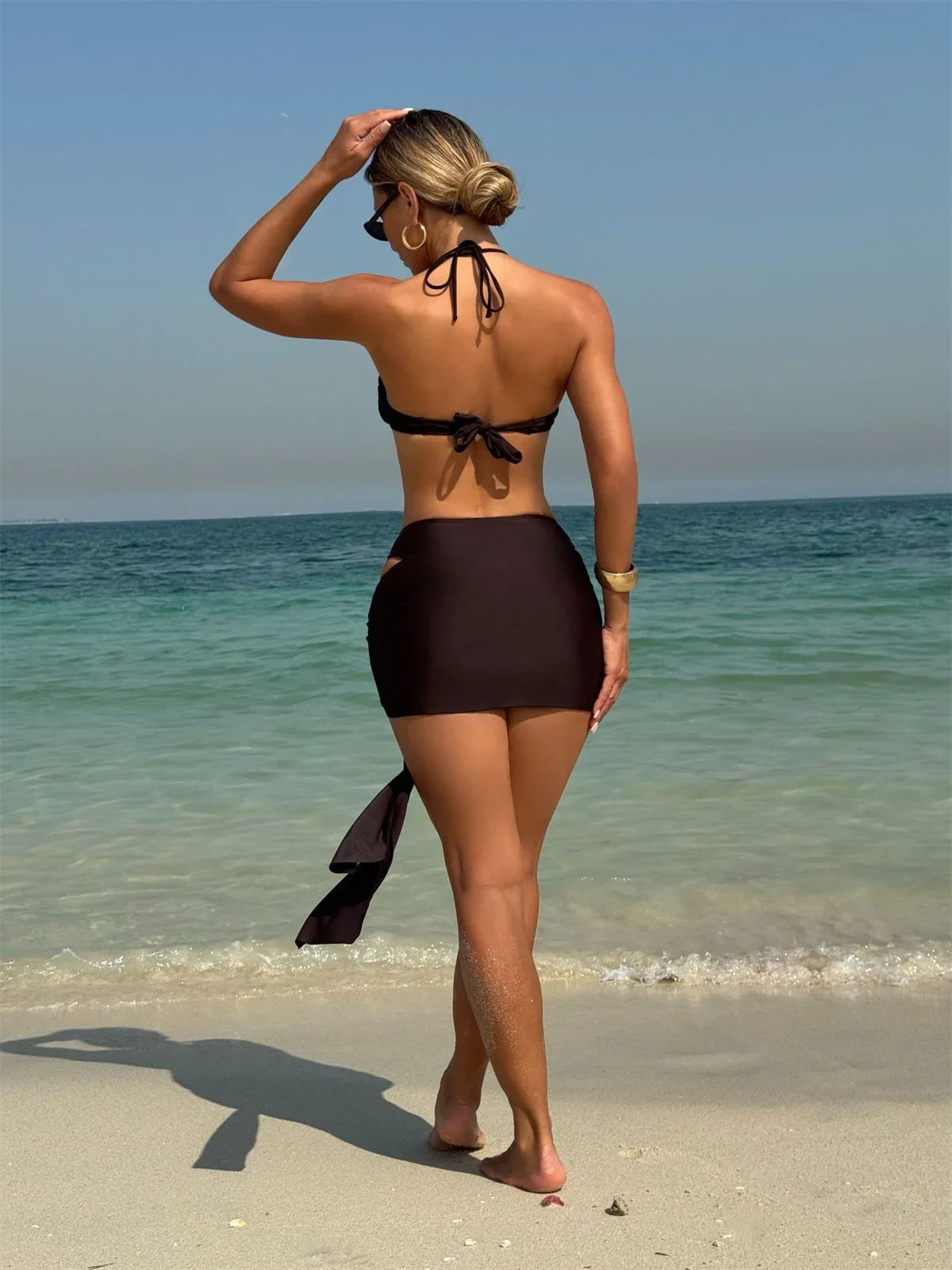 Sexy Coffee Bikini Set