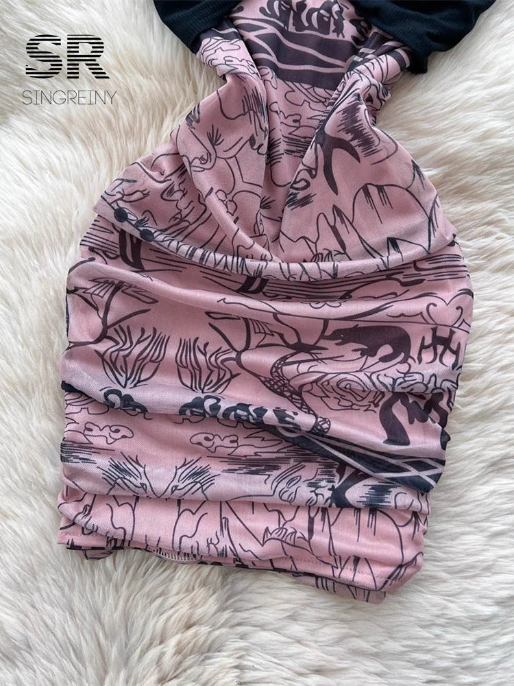 Artistic Print Hotsweet Dress