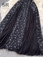 Print Lace Sheer Dress