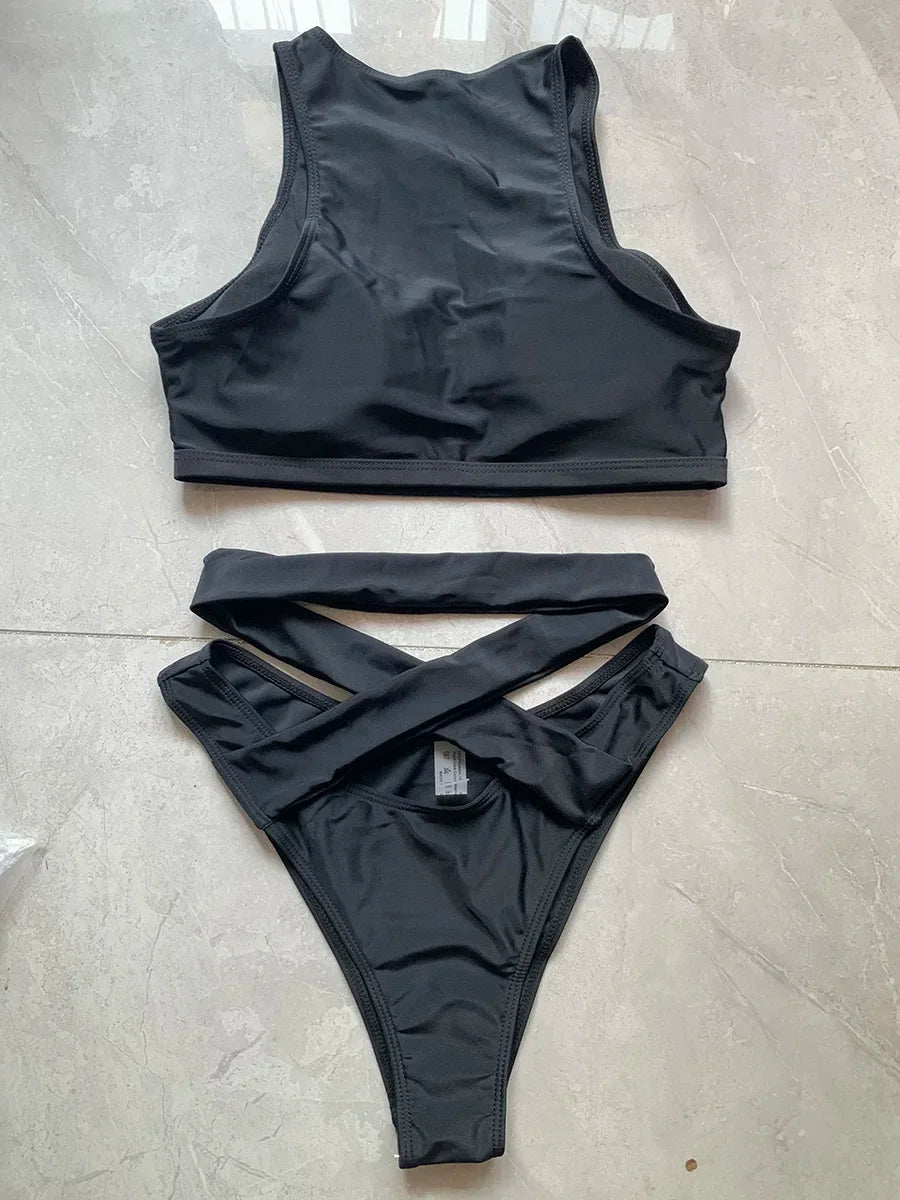 Sexy Mesh Sheer Hollow Out Bikini