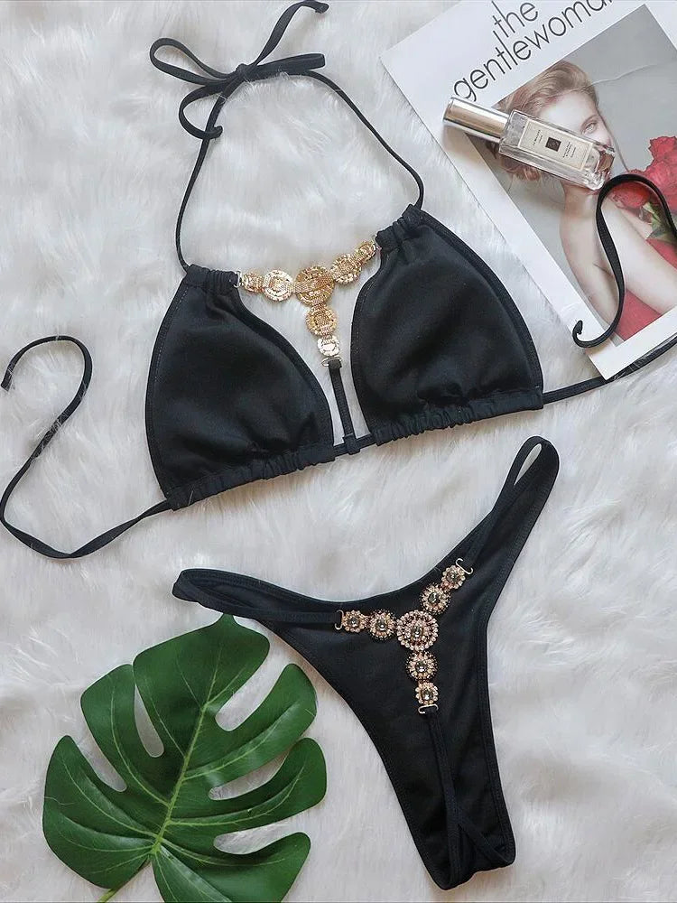 Extreme Mini Micro String Diamond Bikini