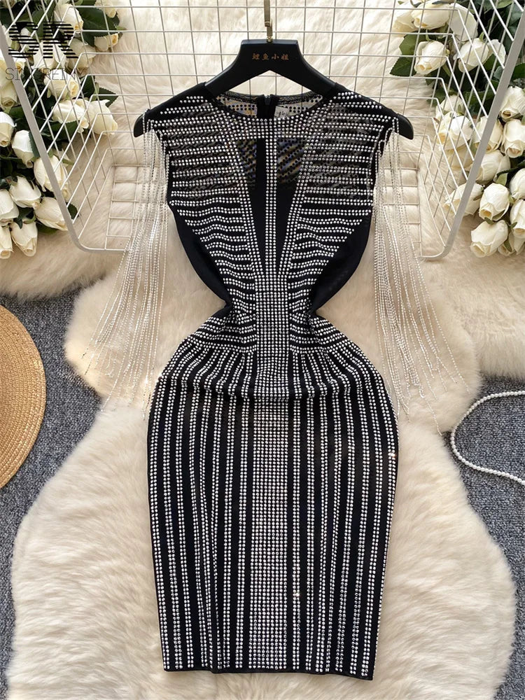 Beading Tassel Dress