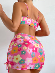 Sexy Shell Push Up 3 Piece Bikini Set