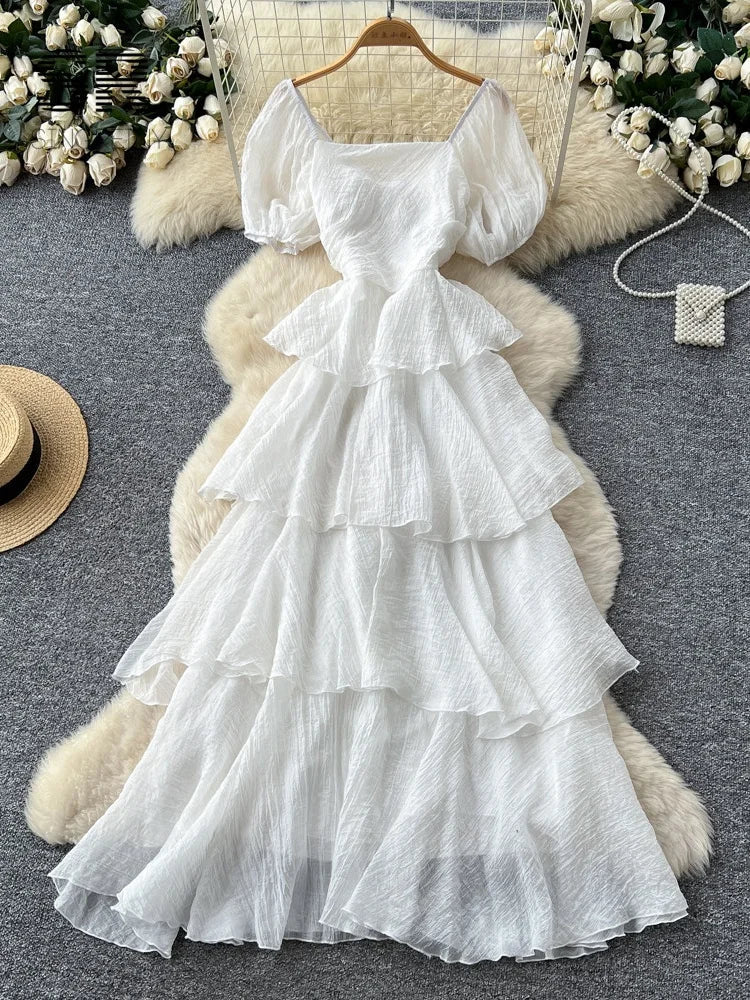 Holiday Flowy Cake Dress
