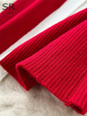 Off Shoulder Knitted Dress