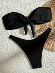 XS - L Metal Ring Bandeau Bikini