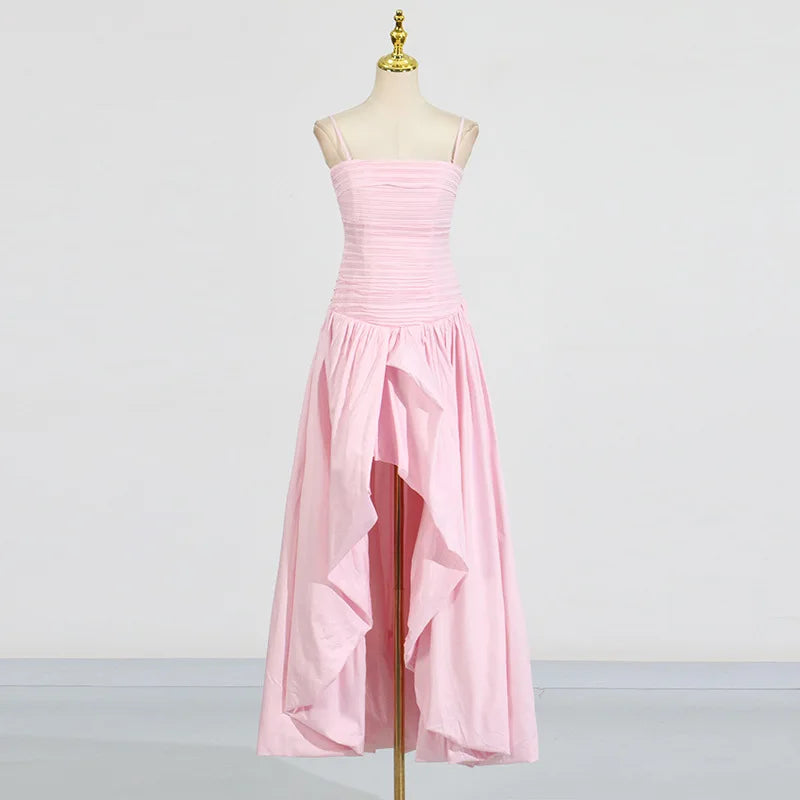 Strapless Solid Color Maxi Dress