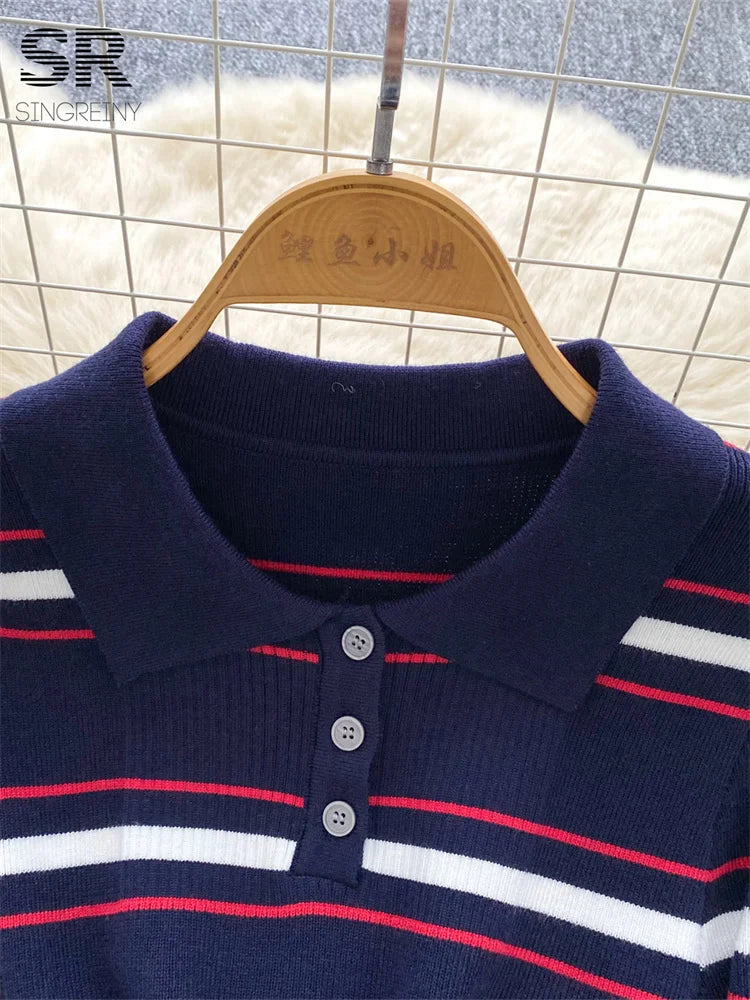 Vintage Stripe Sweater Dress