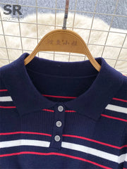 Vintage Stripe Sweater Dress