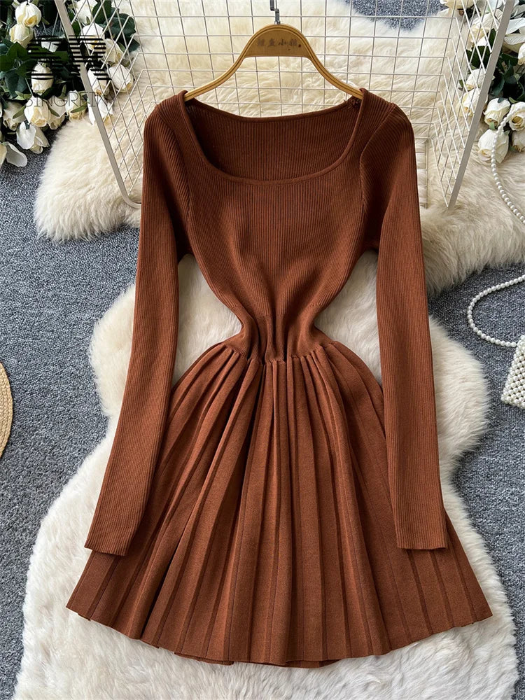 Simple Sensual Pleated Dress