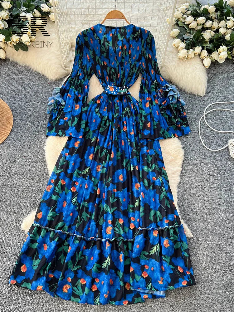 Vacation Artistic Print Dress