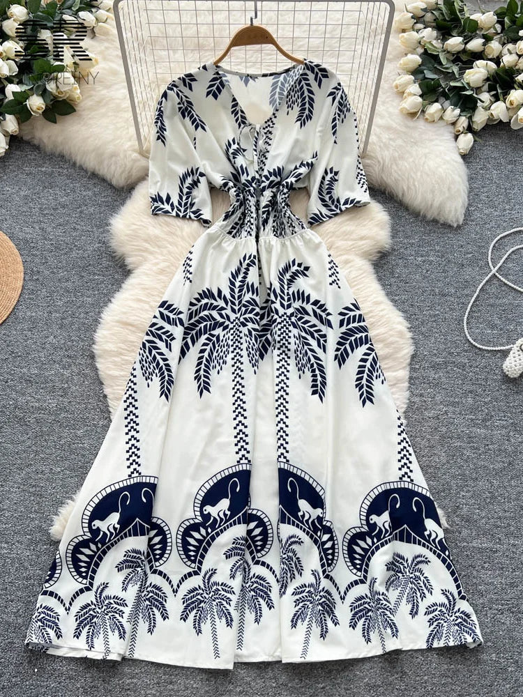 Bohemian Print Long Dress