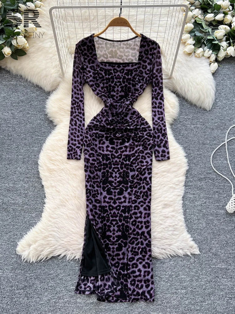 Leopard Print Party Dress