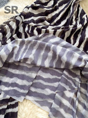 Zebra Print Mesh Dress