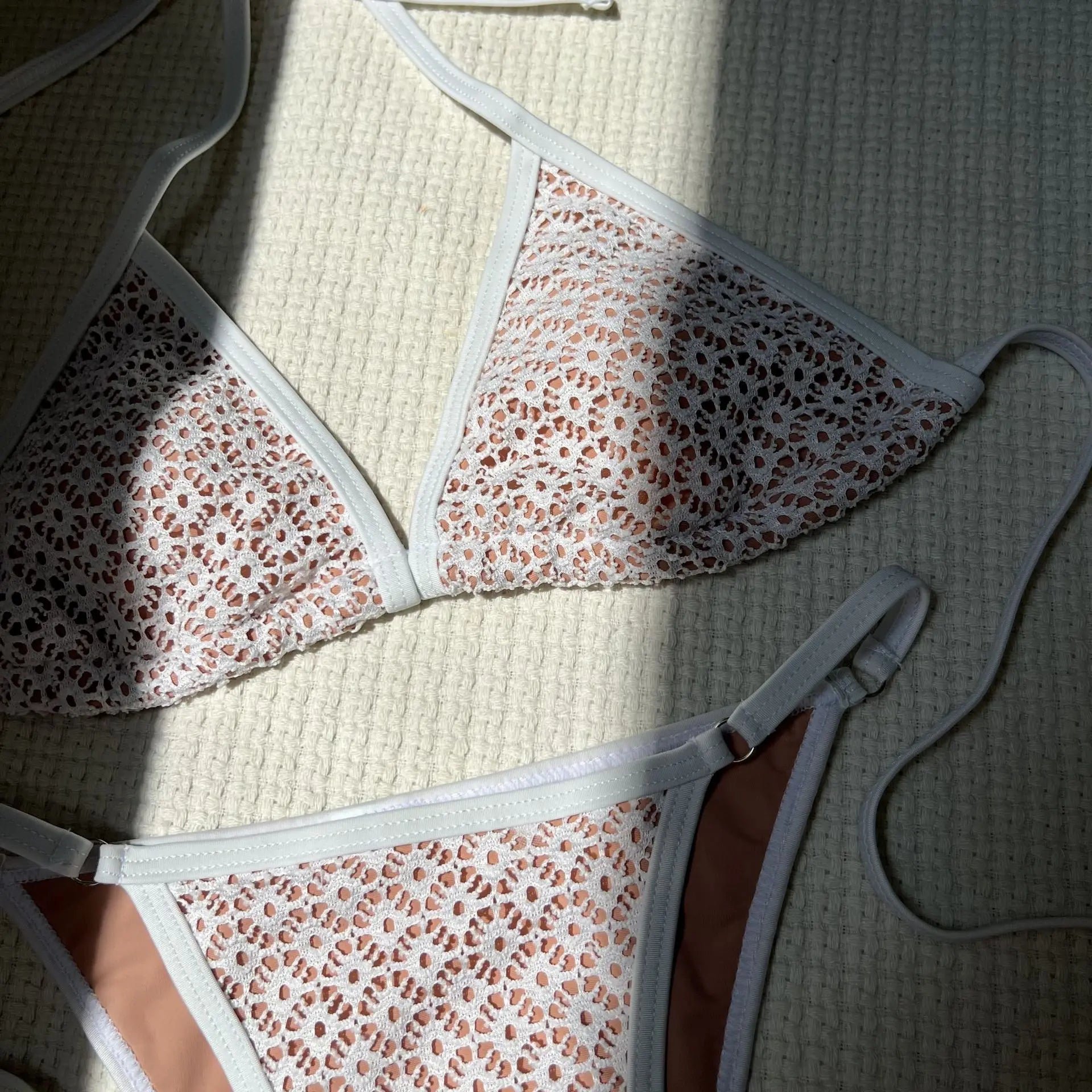 Women's Hollow Perspective Sexy Bikini Set