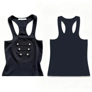 U Neck I-Shaped Back Tank Top