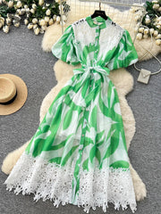 Holiday Print Dress