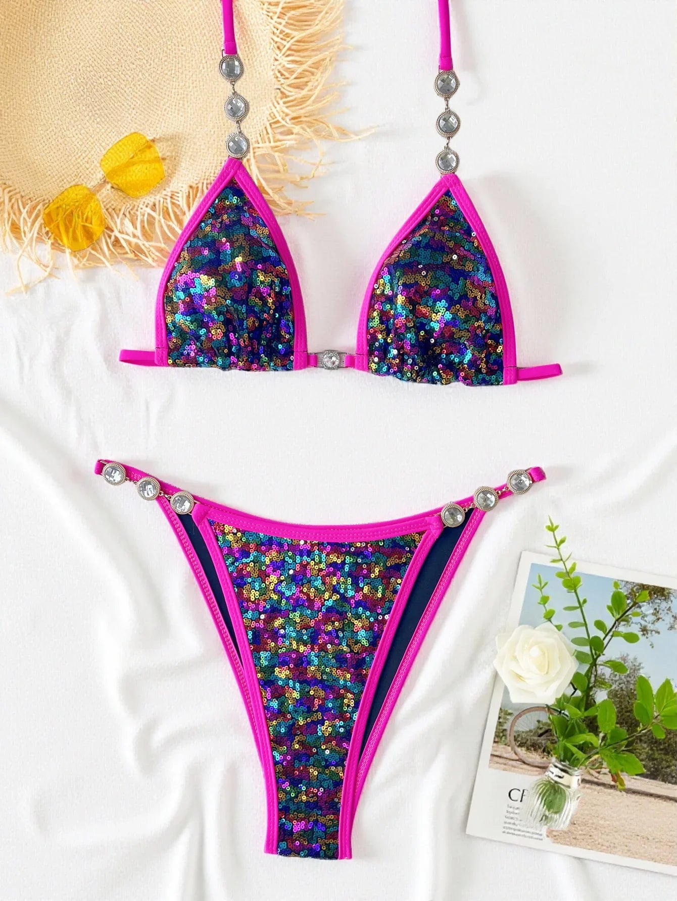 New Luxury Rhinestones Bikini Set