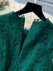 Vintage Lace Hook Flower Hollow Dress