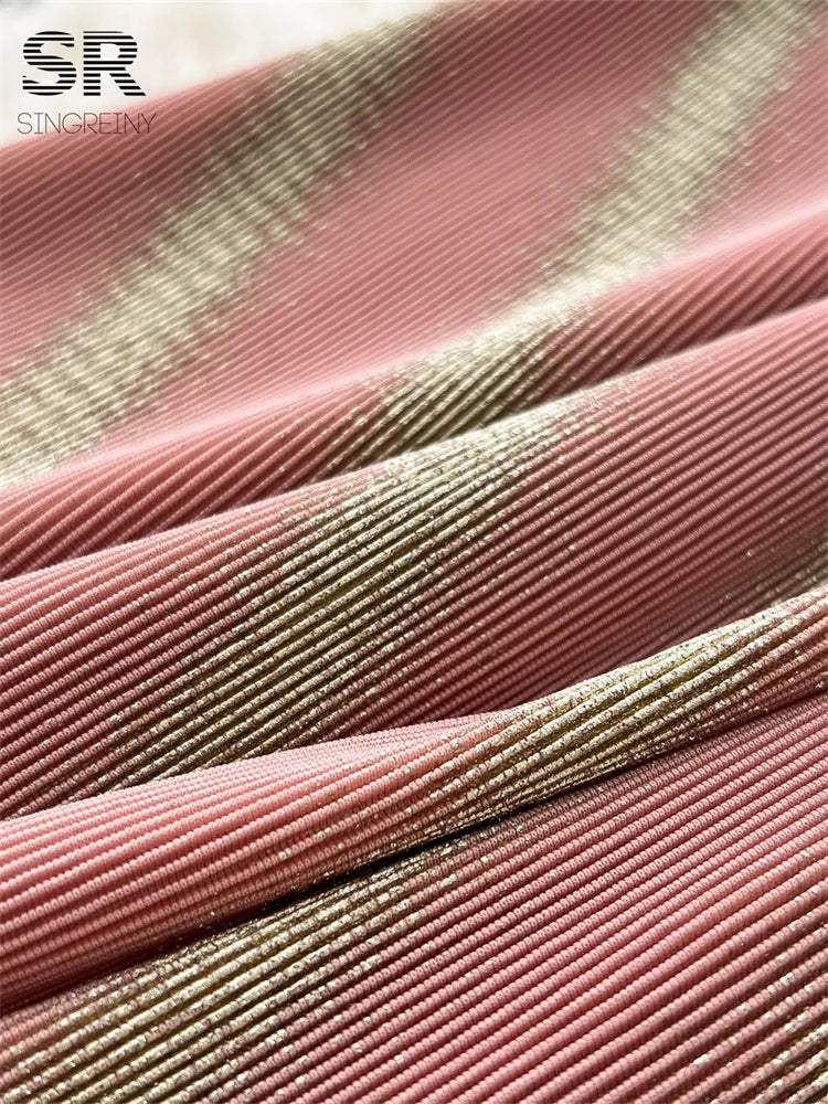 Bohemian Stripe Long Dress