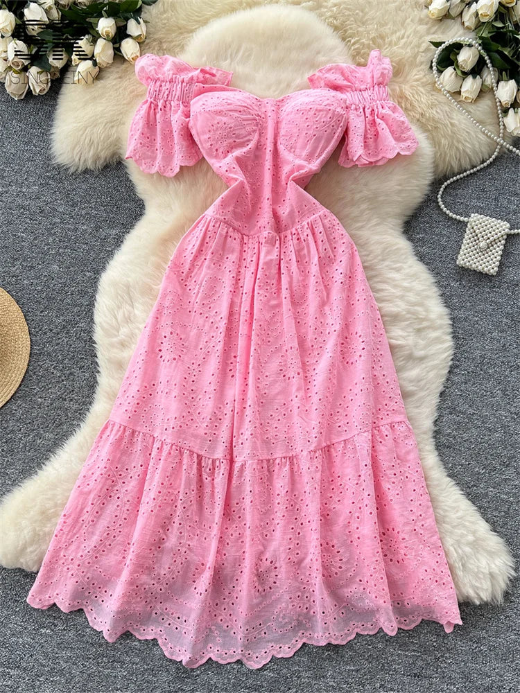 Embroidered Vacation Dress