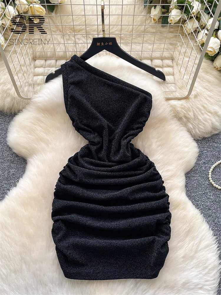 Off Shoulder Feminine Dress