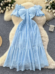 Embroidered Vacation Dress