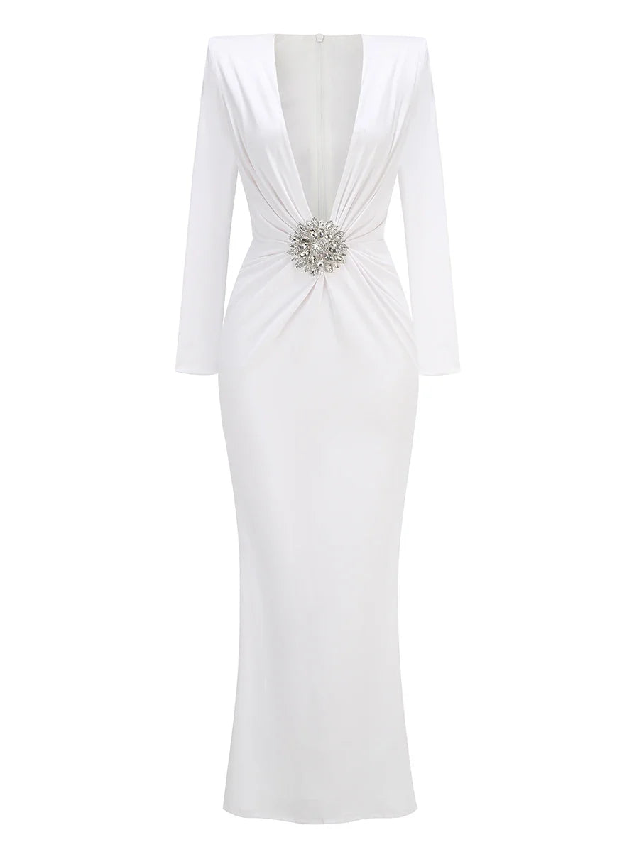 Guest Wedding party Gowns Black Maxi Dress