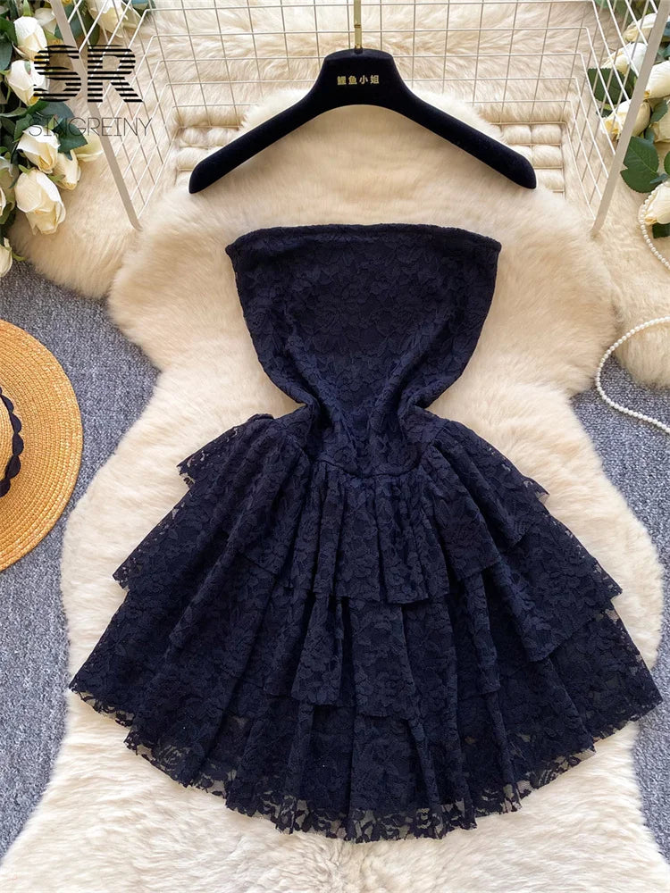 Ladies Floral Lace Dress