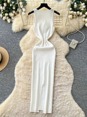 Lace Simple Knitted Dress