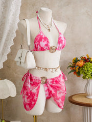 New Pink Tie Dye Gradient Bikini