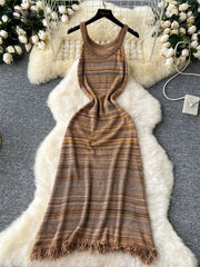 Bohemian Vintage Knitting Dress