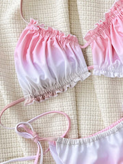 Sexy Pink Gradient Bikini